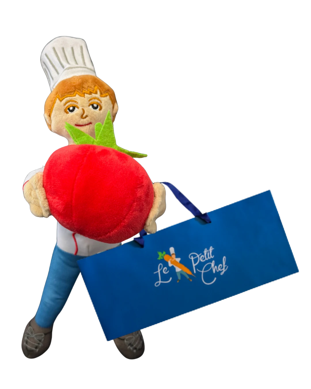 Le Petit Chef plush figure with tomato